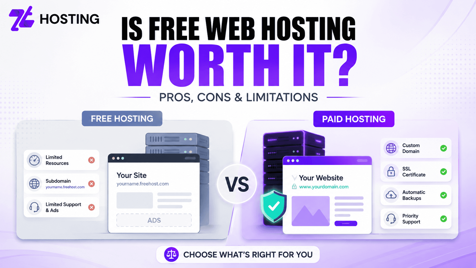 Is Free Web Hosting Worth It? Pros, Cons and Limitations| ZTHosting