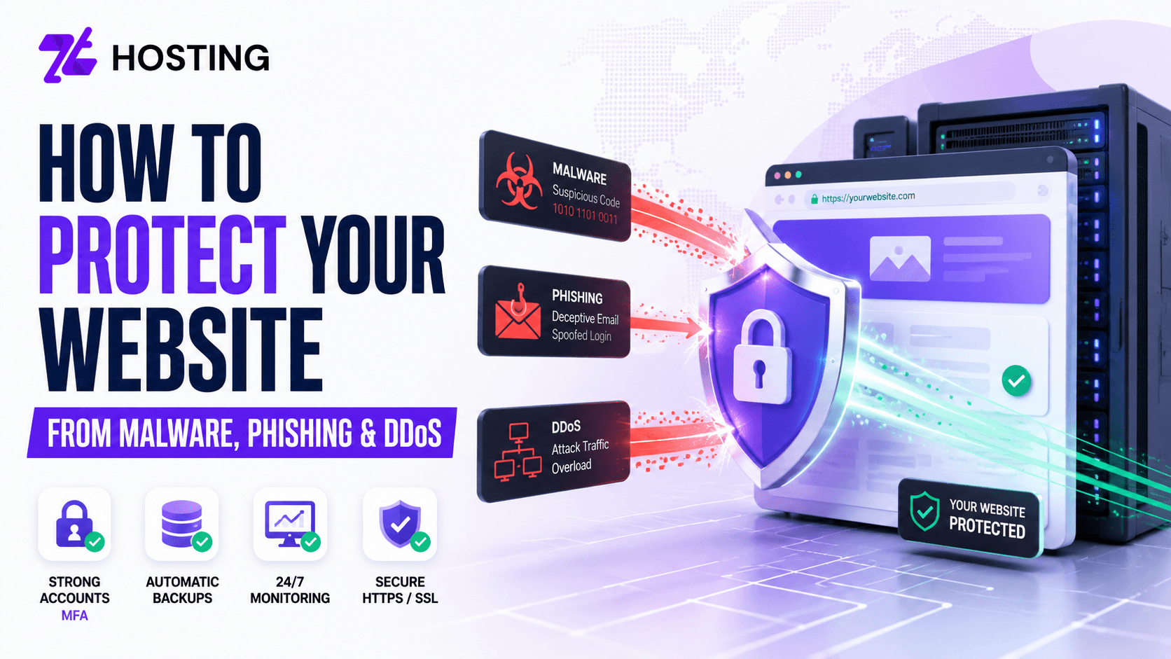 How to Protect a Website From Malware, Phishing and DDoS Attacks