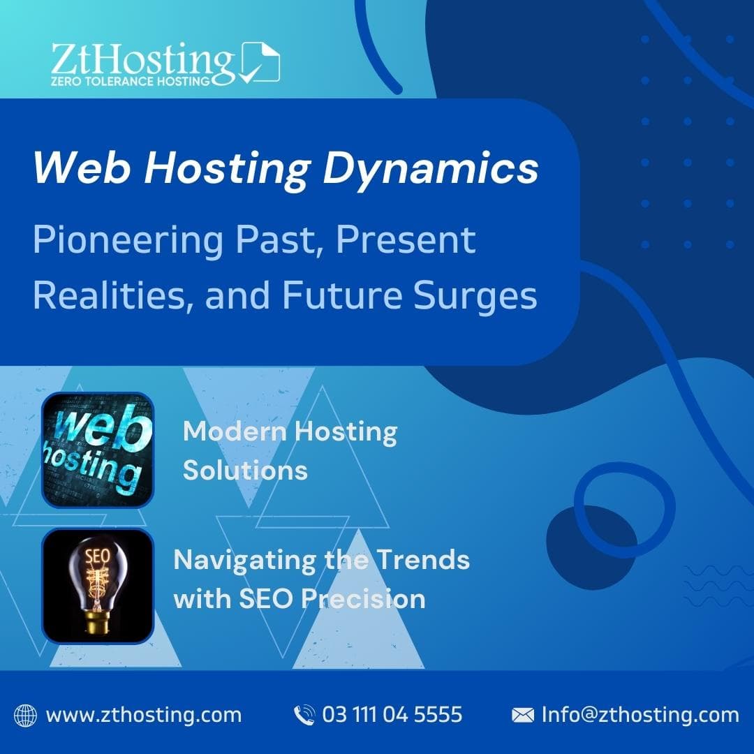 Web Hosting Dynamics:Pioneering Past, Present Realities, and Future Surges
