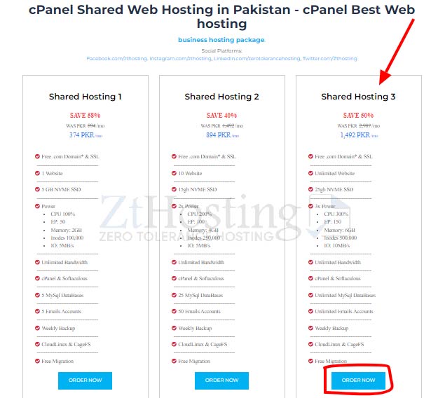 Step-by-Step Guide to Buy Shared Web Hosting with ZTHOSTING